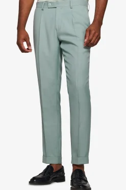 Pantaloni in grisaglia menta