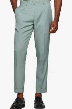 Pantaloni in grisaglia menta