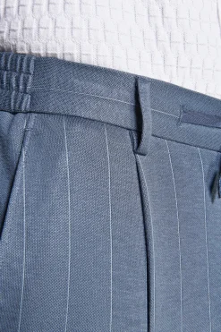 Pantaloni jersey gessati avion