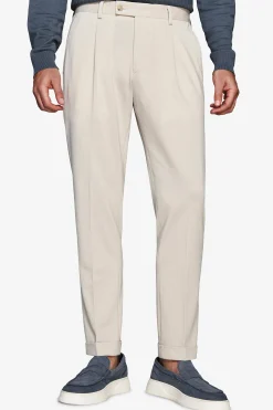 Pantaloni jersey stretch sabbia