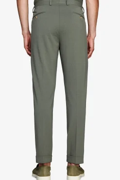 Pantaloni jersey stretch verde
