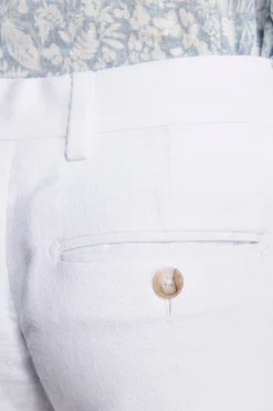 Pantaloni misto lino bianchi Kids