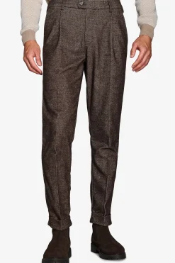 Pantaloni occhio di pernice moro