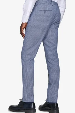 Pantaloni Pied de Poule misto lana avion