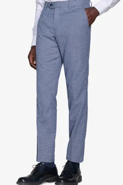 Pantaloni Pied de Poule misto lana avion