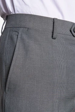 Pantaloni principe di galles grigi