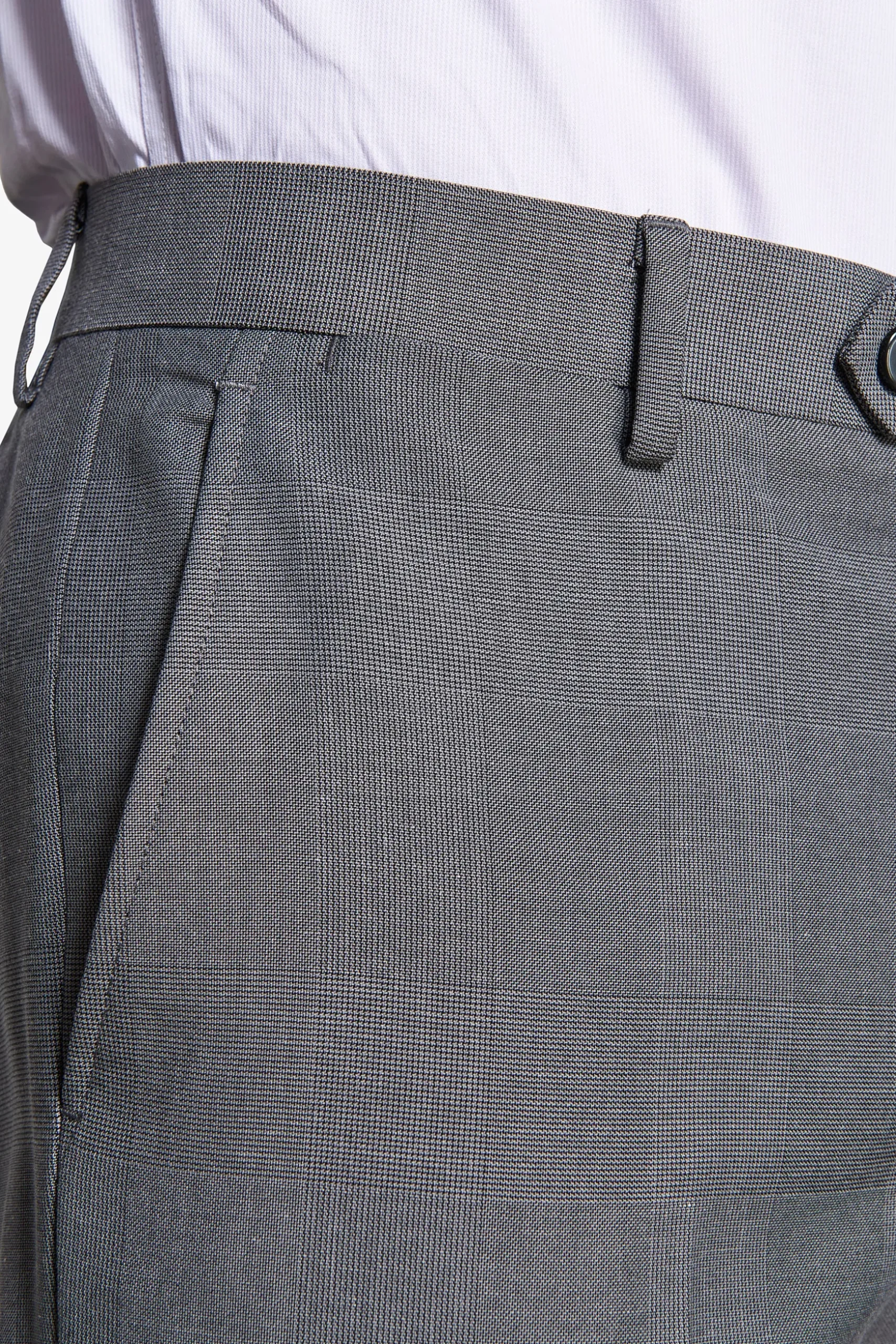 Pantaloni principe di galles grigi