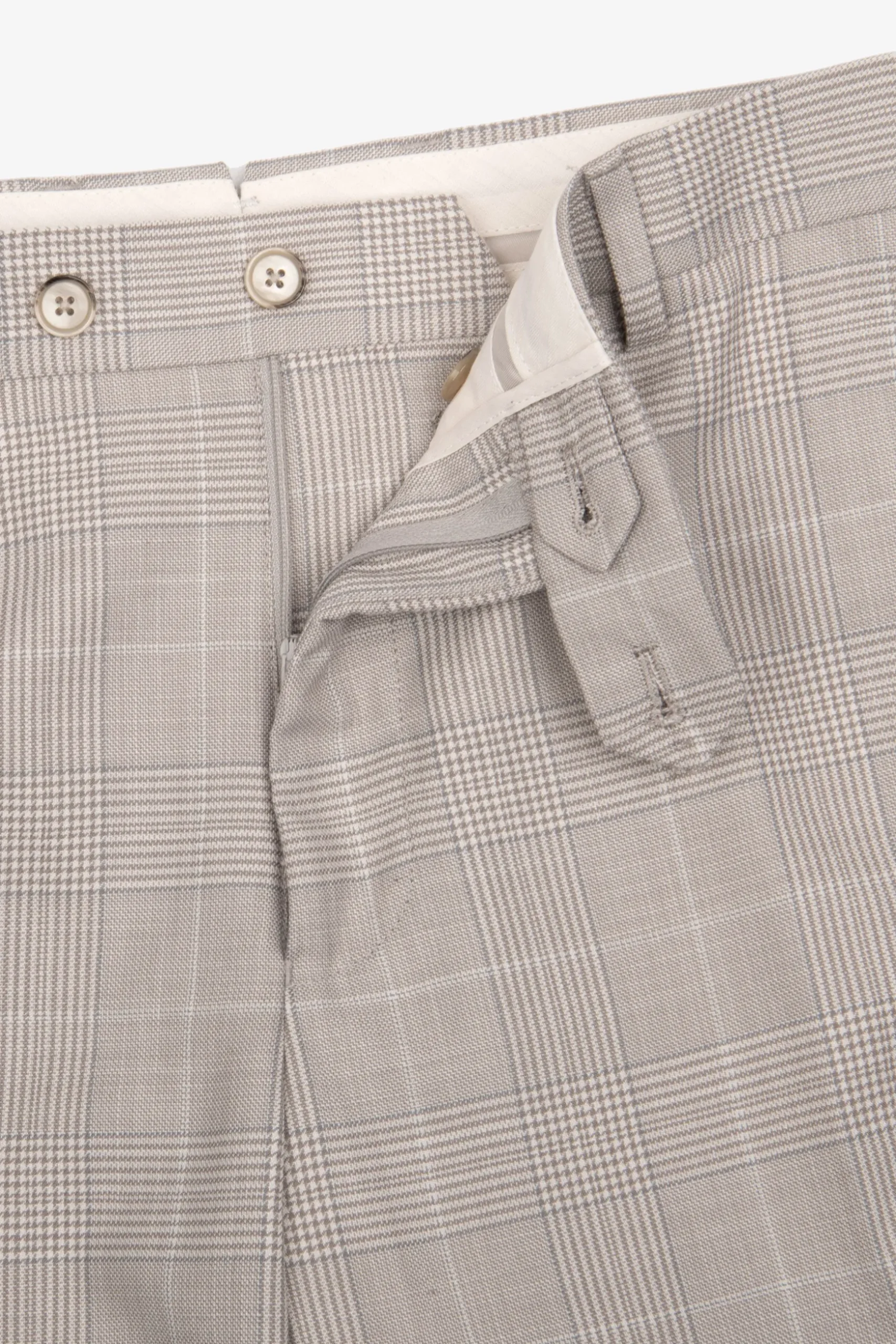 Pantaloni Principe di Galles tortora