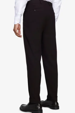 Pantaloni straight fit in tela moro