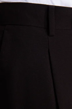 Pantaloni straight fit in tela moro
