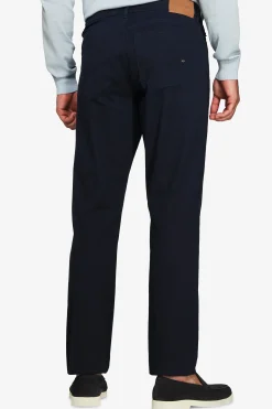 Pantaloni 5 tasche gabardina blu