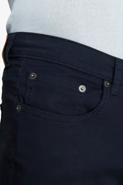 Pantaloni 5 tasche gabardina blu