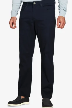 Pantaloni 5 tasche gabardina blu