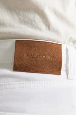 Pantaloni 5 tasche gabardina bianchi