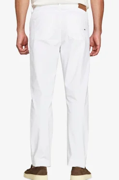 Pantaloni 5 tasche gabardina bianchi