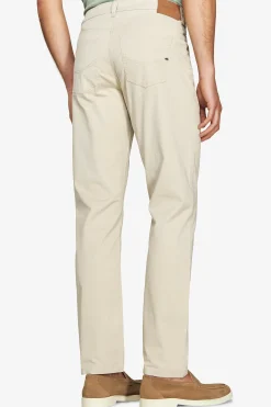 Pantaloni 5 tasche gabardina sabbia