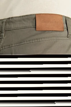 Pantaloni 5 tasche gabardina verdi