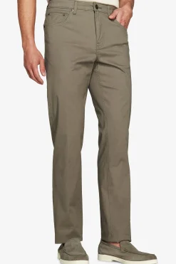 Pantaloni 5 tasche gabardina verdi