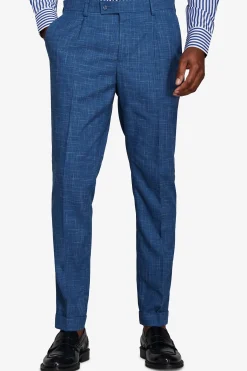 Pantaloni tela fiammata royal