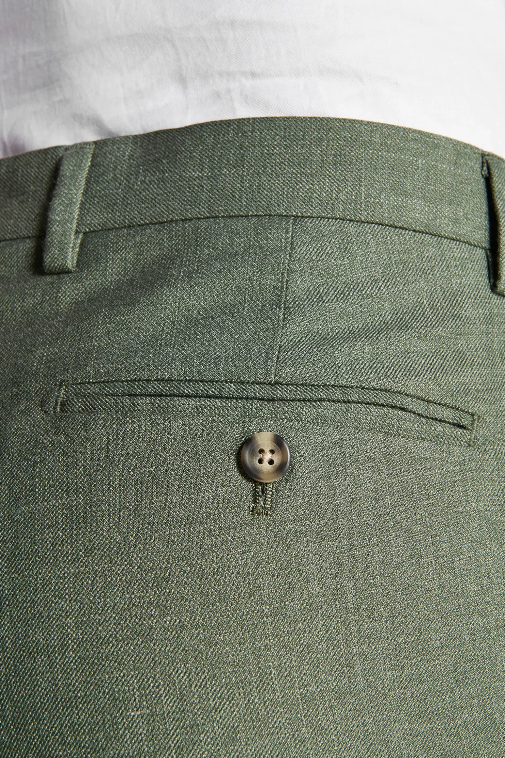 Pantaloni tela fiammata verde