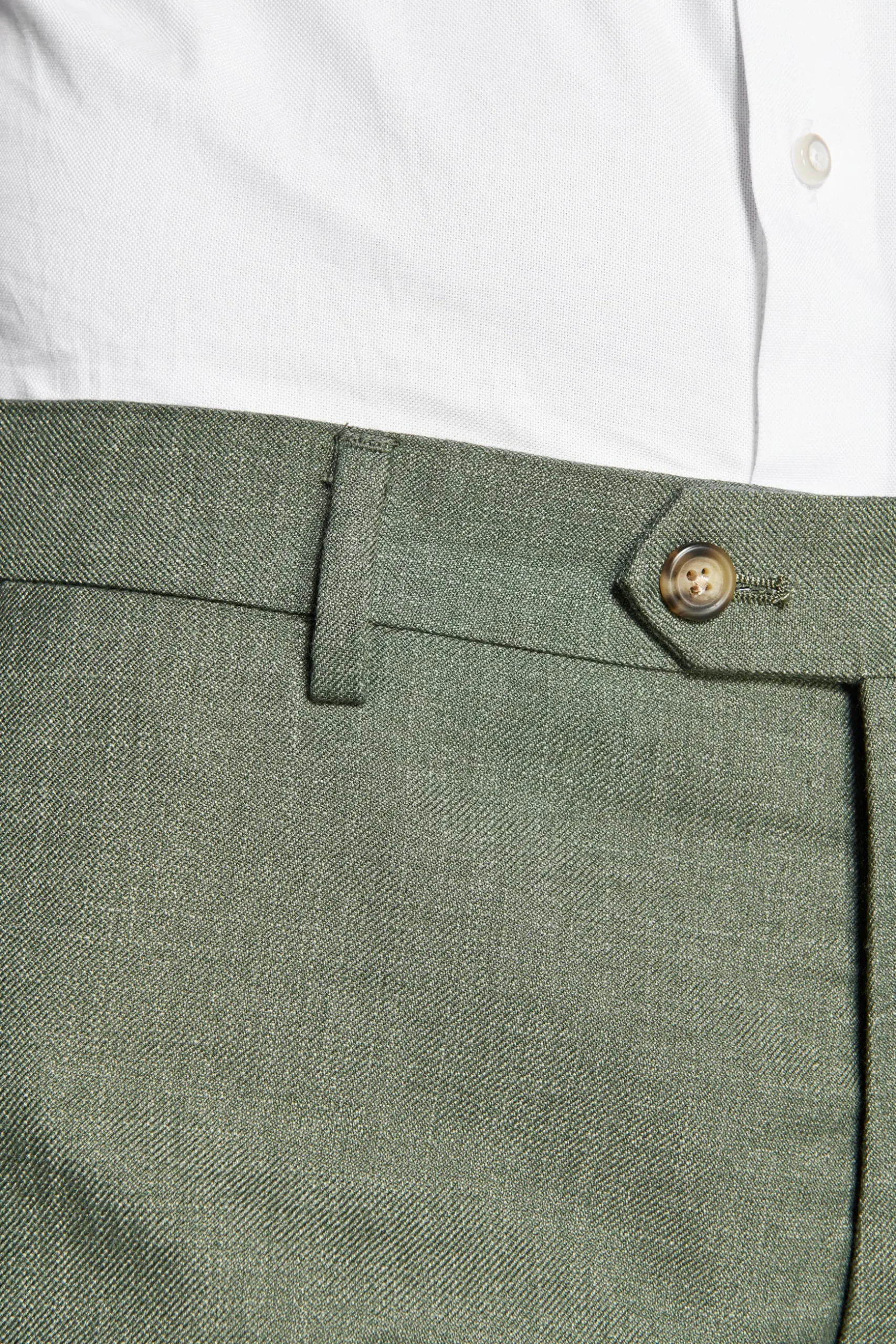 Pantaloni tela fiammata verde