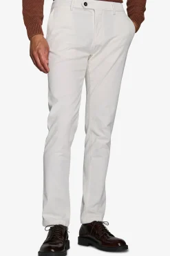 Pantaloni velluto 750 righe bianco