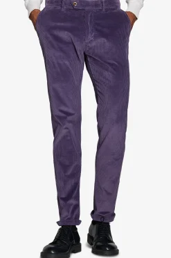 Pantaloni velluto 750 righe viola
