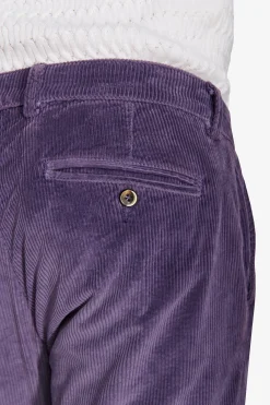 Pantaloni velluto 750 righe viola