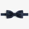 Papillon satin blu