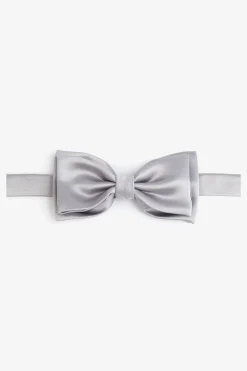 Papillon satin grigio