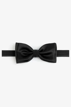 Papillon satin nero