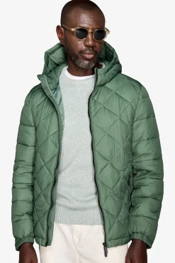 Piumino trapuntato verde "Ready"