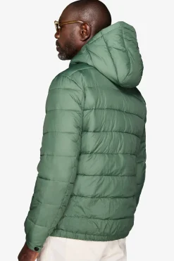 Piumino trapuntato verde 