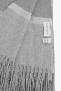 Plaid con righe grigio