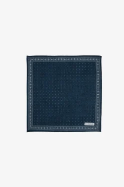 Pochette a pois blu