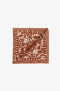 Pochette disegno cashmere arancio