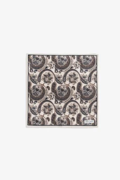 Pochette disegno cashmere blu