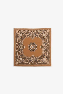 Pochette disegno cashmere ocra
