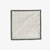 Pochette disegno micro fiore panna