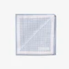 Pochette micro check celeste