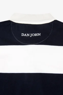 Polo a righe blu Kids Dan John x Fiamme Oro Rugby
