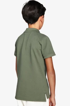 Polo con ricamo verde Kids