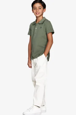 Polo con ricamo verde Kids