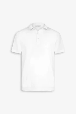 Polo in jersey bianca