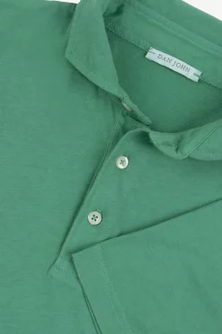 Polo in jersey verde