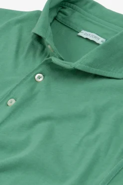 Polo in jersey verde