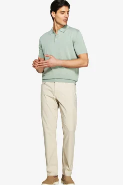 Polo in maglia basic in cotone light green