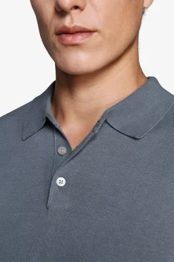Polo in maglia basic in cotone avion