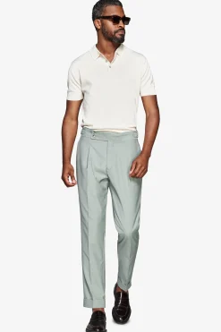 Polo in maglia basic in cotone ghiaccio