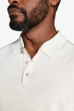 Polo in maglia basic in cotone ghiaccio
